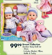 Dream Collection Slumber Baby Doll Set-30cm