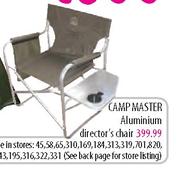 Camp Master Aluminium Director's Chair
