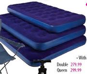 Camp Master Queen Flocked Airbed