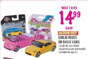 Action City Girlie Rides Or Basic Cars Each