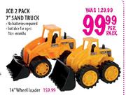 JCB 2 Pack 7" Sand Truck-Per Pack