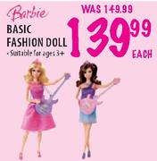Barbie Basic Fashion Doll Each