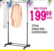 Single Rail Clothes Rack-137cm Each