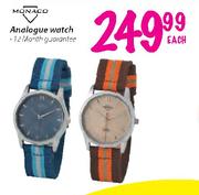 Monaco Analogue Watch-Each