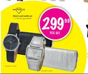 Monaco Watch And Wallet Set