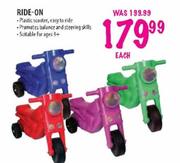 Ride-On Plastic Scooter Each 