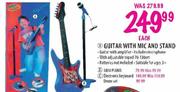 Guitar with Mic and Stand