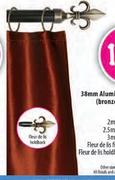 38mm Aluminium Curtain Rod-3m