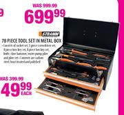 Stramm 78 Piece Tool Set In Metal Box