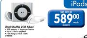 Ipod Shuffle 2GB Silver Each