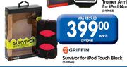 Griffin Survivor For Ipod Touch Black Each