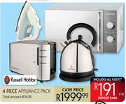 Russell Hobbs 4 Piece Appliance Pack