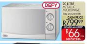 Defy 20Ltr Metallic Microwave