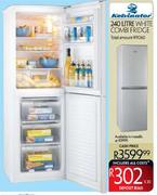Kelvinator 240Ltr White Combi Fridge