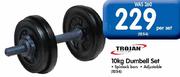 Trojan 10Kg Dumbell Set-Per Set
