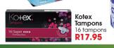 Kotex Tampoons-16 Tampoons