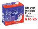 Lifestyle Invisible Pads-10 Pads