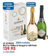 JC Le Roux Brut La Vallee & Nougat In Gift Pack-2x750ml