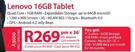 Lenovo 16GB Tablet-On A3000 Plan