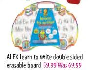 Alex Learn To Write Double Sided Erasable Board