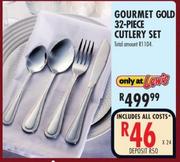 Gourmet Gold 32-Piece Cutlery Set