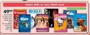 Movie DVD's(Ice Age1/2/3,Monte Carlo,Spider Man1/2/3,The Incredibles,Joke Of The Bushveld,Hello Kitt