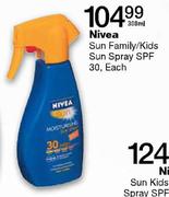 Nivea Sun Family/Kids Sun Spray SPF 30-300ml Each 