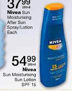 Nivea Sun Moisturising Sun Lotion SPF 15-200ml Each
