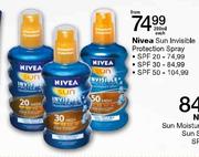 Nivea Sun Invisible Protection Spray SPF 20-200ml Each