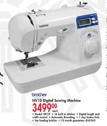 Brother NV10 Digital Sewing Machine-Each