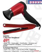 Carmen Mini Hair Straightener-Each