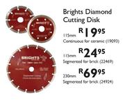 Brights Diamond Cutting Disk Continuous For Ceramic-115mm