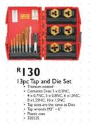 13pc Tap & Die Set