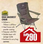 Camp Master High Backrest Chair