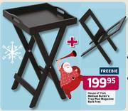 House Of York Medium Butler's Tray Plus Magazine Rack Free