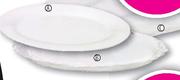 Always Home Serveware 22cm Oval Platter with Scalloped Edge