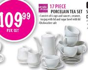 Simple Choice 17 Piece Porcelain Tea Set