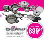 Tissolli 21 Piece Stainless Steel Cookware Set