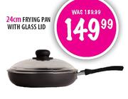 24cm Frying Pan with Glass Lid