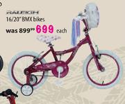 Raleigh 16/20" BMX Bikes-Each
