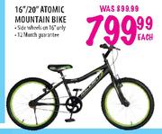 RALEIGH 16"/20" Atomic Mountain Bike Each