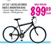 RALEIGH 24"/26" Ladies Or Mens Rock 5 Mountain Bike Each