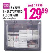 Simple Choice Energy Saving Floodlight-2x20W