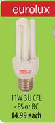 11W 3U CFL ES Or BC-Each