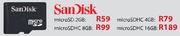 SanDisk microSDHC-8GB