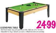 Legend Pool Table