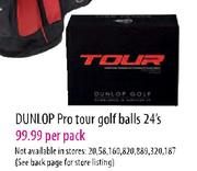 Dunlop Pro Tour Golf Balls - 24's Per Pack