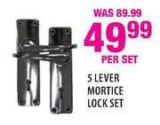 5 Lever Mortice Lock Set