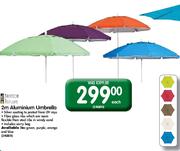 Terrace Leisure Aluminium Umbrella-2m Each