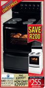 Kelvinator 640 4 Plate Black Stove